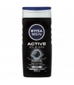 NIVEA men active charcoal shower gel free loofah ltd offer