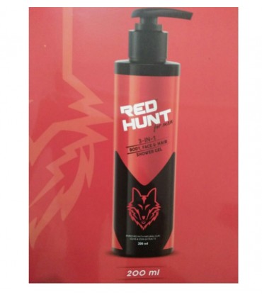 Buy RED HUNT for Men 3-in-1 Body, Face & Hair Shower Gel at LykWis